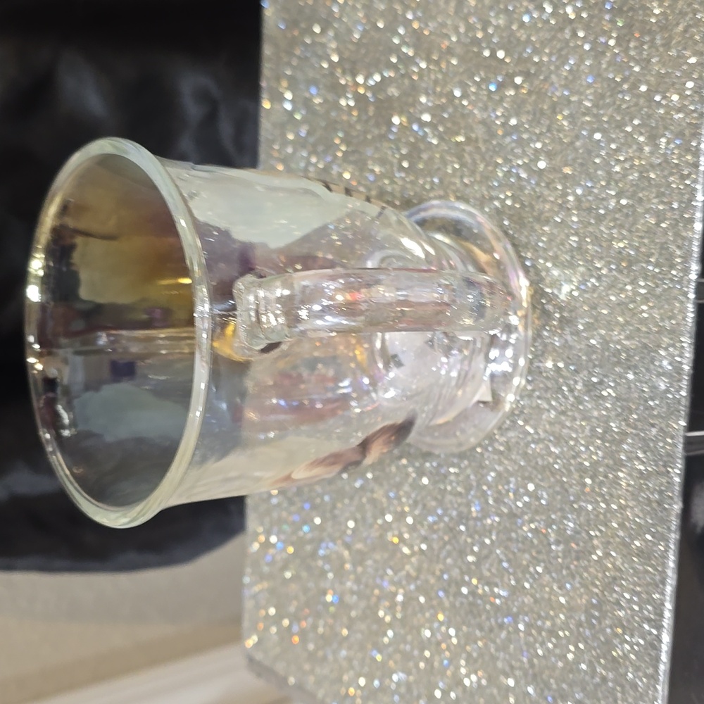 Amanda Greenwood Princess Cat Fashion Bookstack Glass Mug, NWT - Picture 6 of 8
